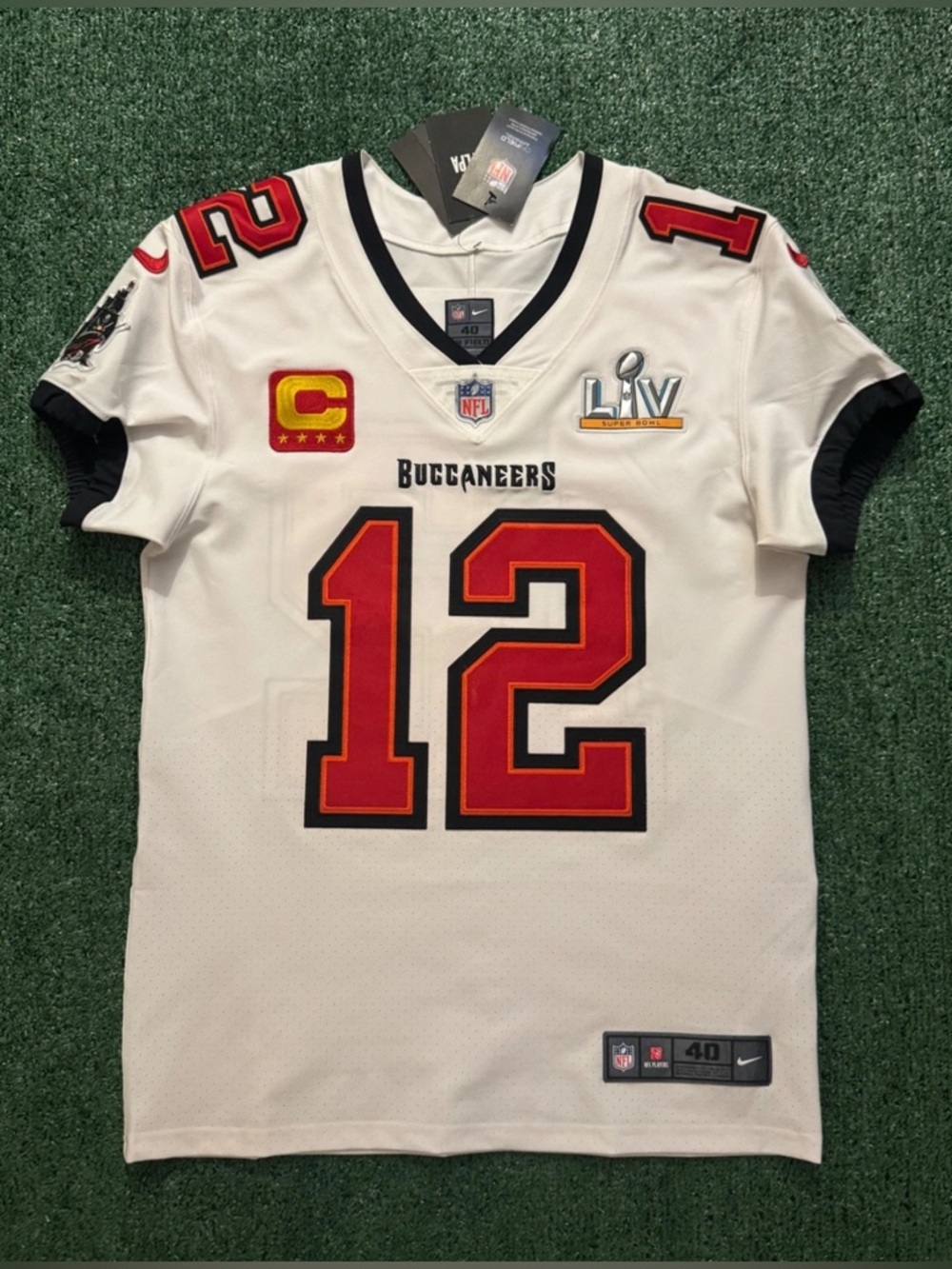 Authentic Tom Brady Tampa Bay Buccaneers White Super Bowl Nike Elite Jerseys